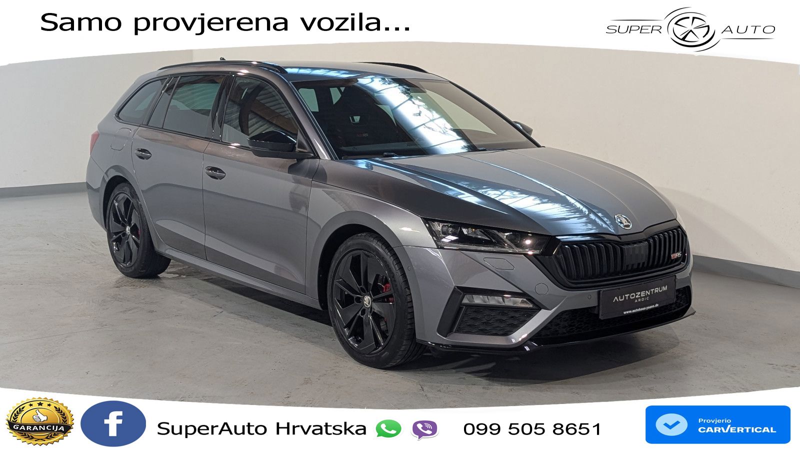 Škoda Octavia Combi RS 2.0 TDI (200 KS) DSG LED+GR SJED+ACC