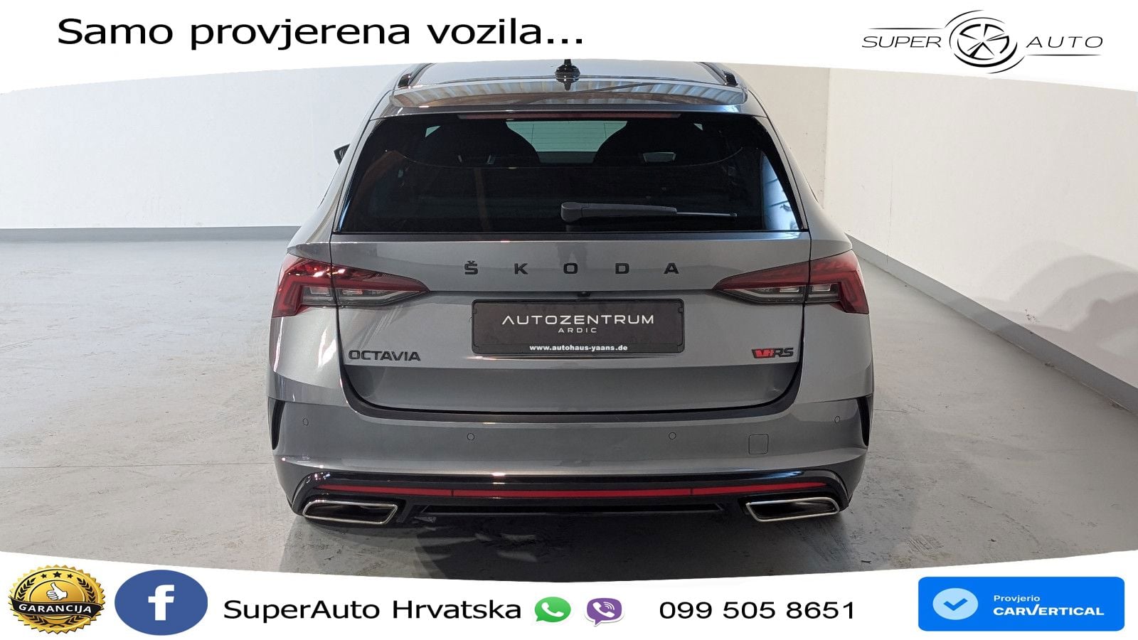Škoda Octavia Combi RS 2.0 TDI (200 KS) DSG LED+GR SJED+ACC