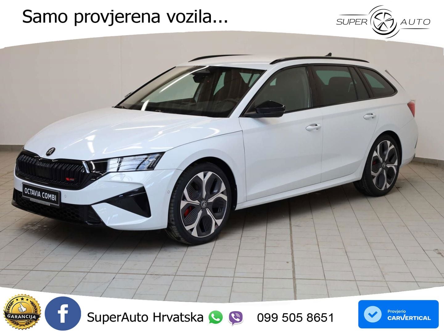 Škoda Octavia Combi RS 2.0 TSI (265 KS) DSG LED+GR SJED+ACC
