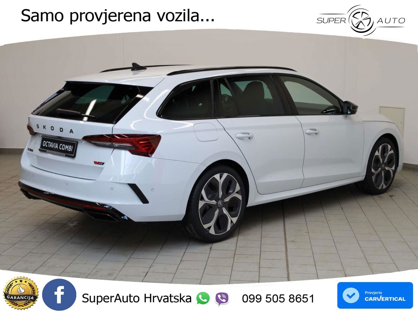 Škoda Octavia Combi RS 2.0 TSI (265 KS) DSG LED+GR SJED+ACC