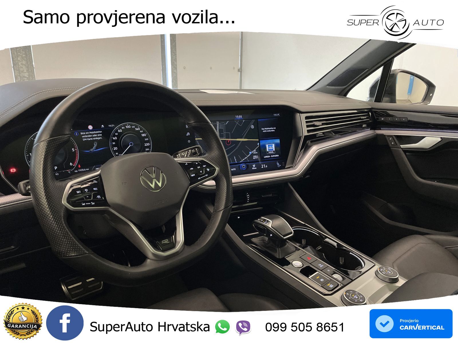 Volkswagen Touareg 3.0 V6 TDI (231 KS) 4MOTION Tiptronic R-Line ZRAČNI+ACC+GR SJED+KAM+PANO