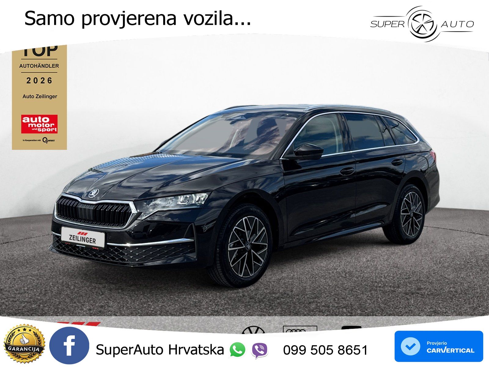 Škoda Octavia Combi 2.0 TDI (150 KS) DSG Selection LED+GR SJED+ACC