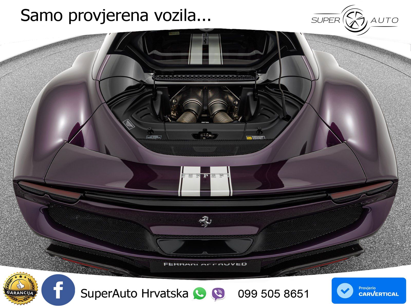 Ferrari 296 GTS 3.0 V6 (830 KS) F1 DCT LED+ACC