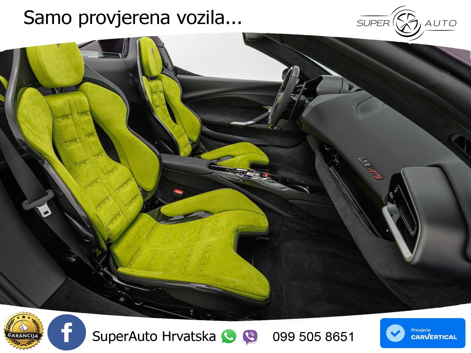 Ferrari 296 GTS 3.0 V6 (830 KS) F1 DCT LED+ACC