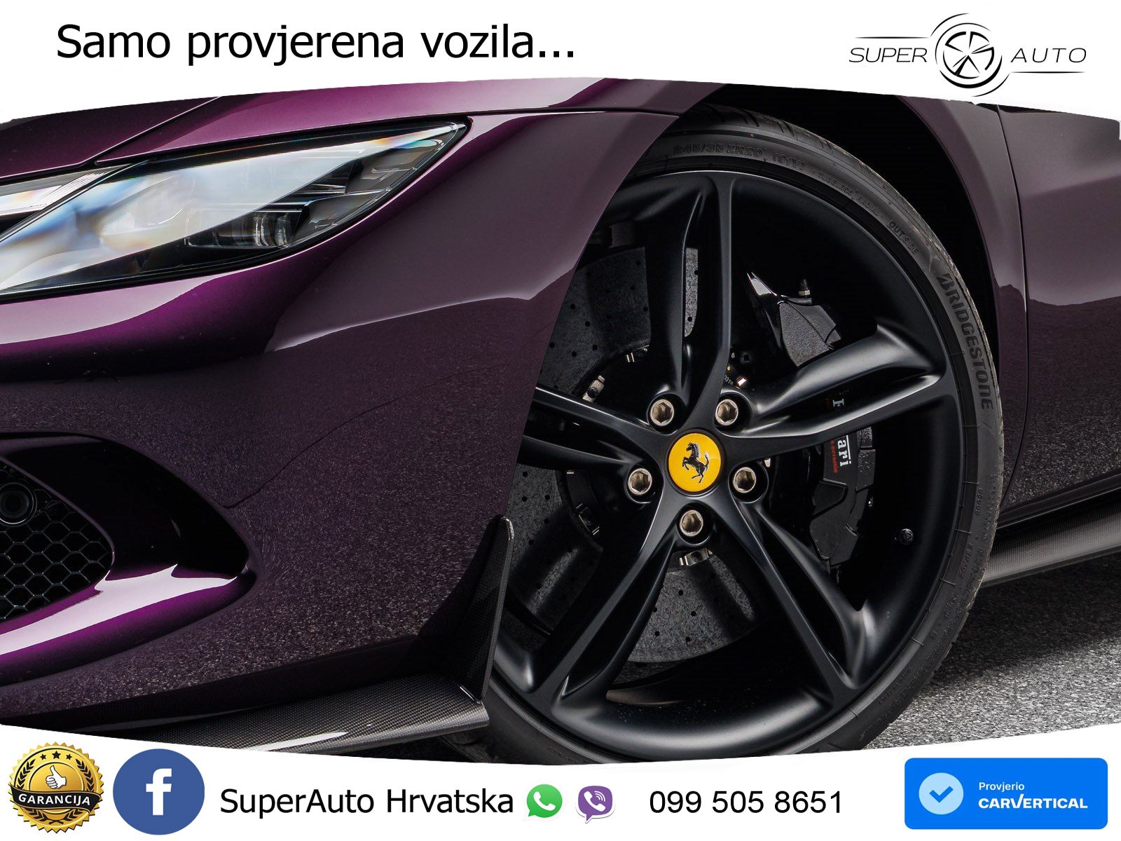 Ferrari 296 GTS 3.0 V6 (830 KS) F1 DCT LED+ACC