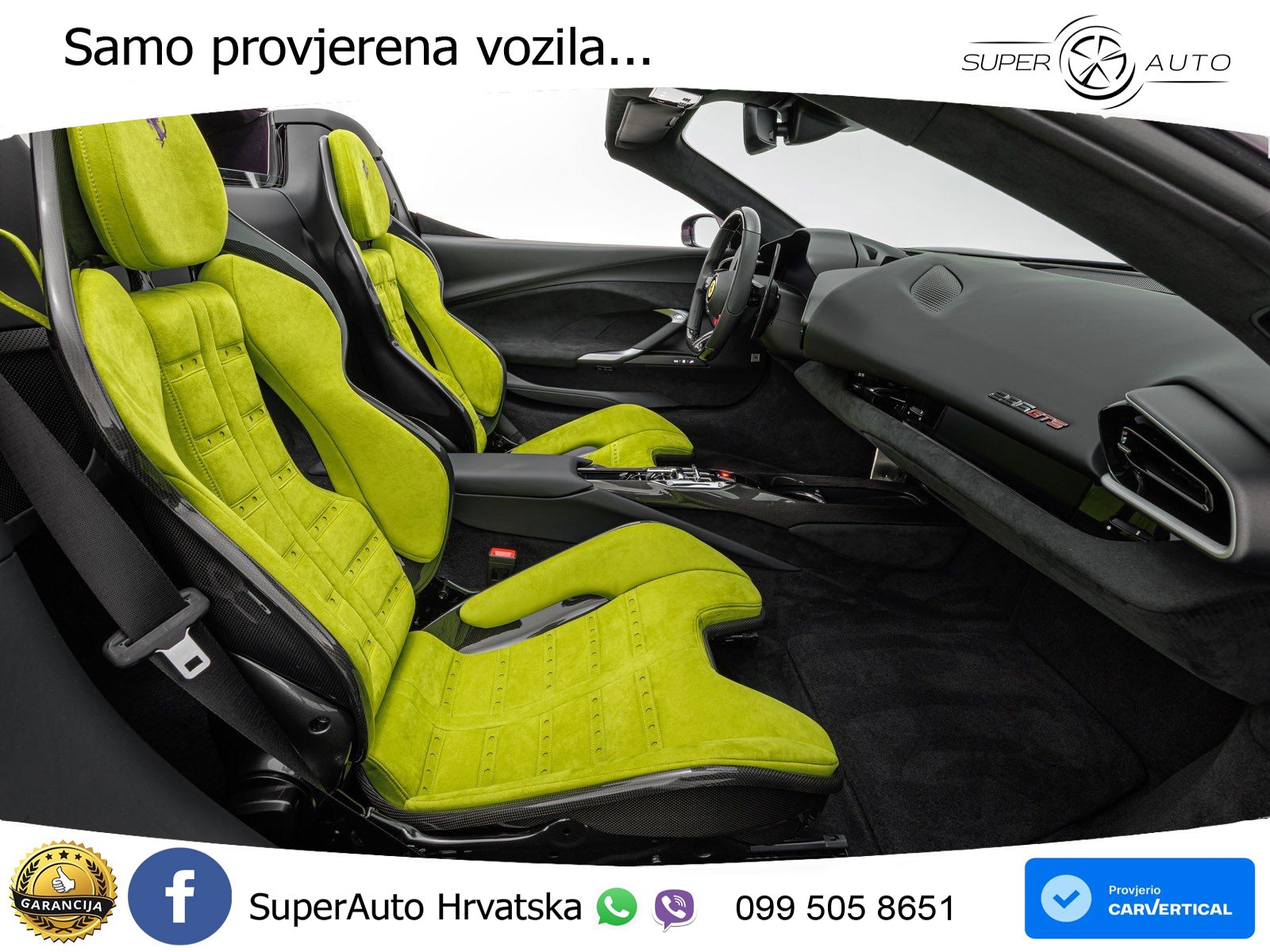 Ferrari 296 GTS 3.0 V6 (830 KS) F1 DCT LED+ACC