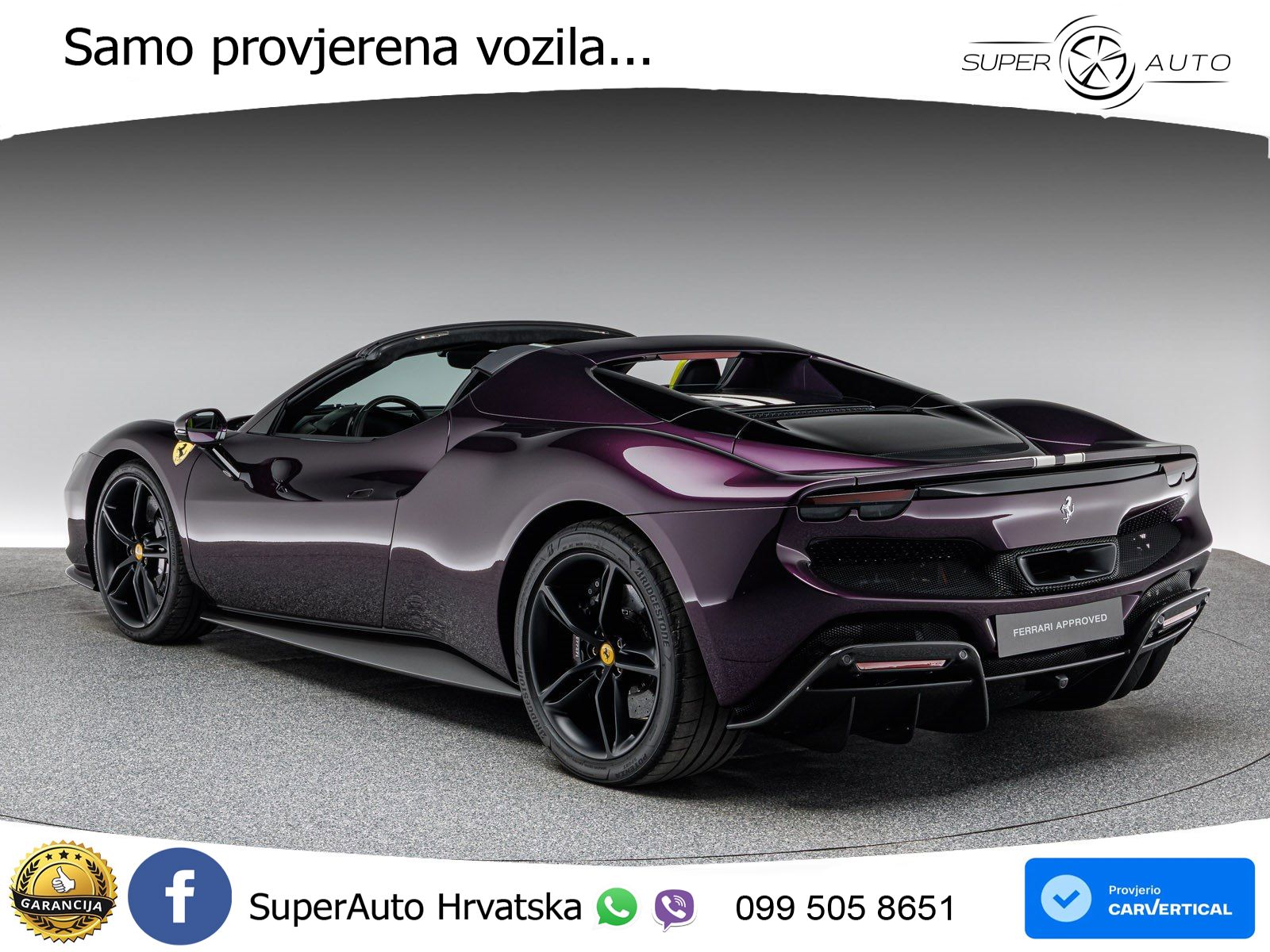Ferrari 296 GTS 3.0 V6 (830 KS) F1 DCT LED+ACC