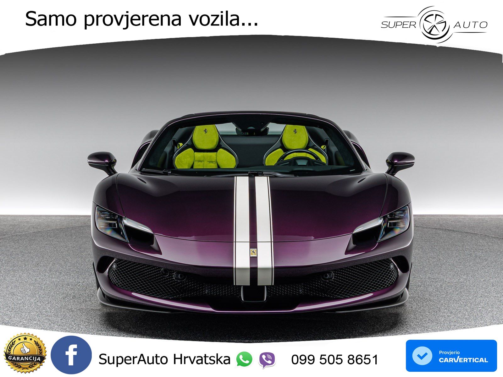Ferrari 296 GTS 3.0 V6 (830 KS) F1 DCT LED+ACC