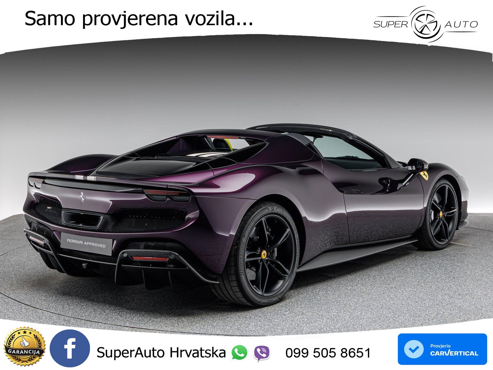 Ferrari 296 GTS 3.0 V6 (830 KS) F1 DCT LED+ACC