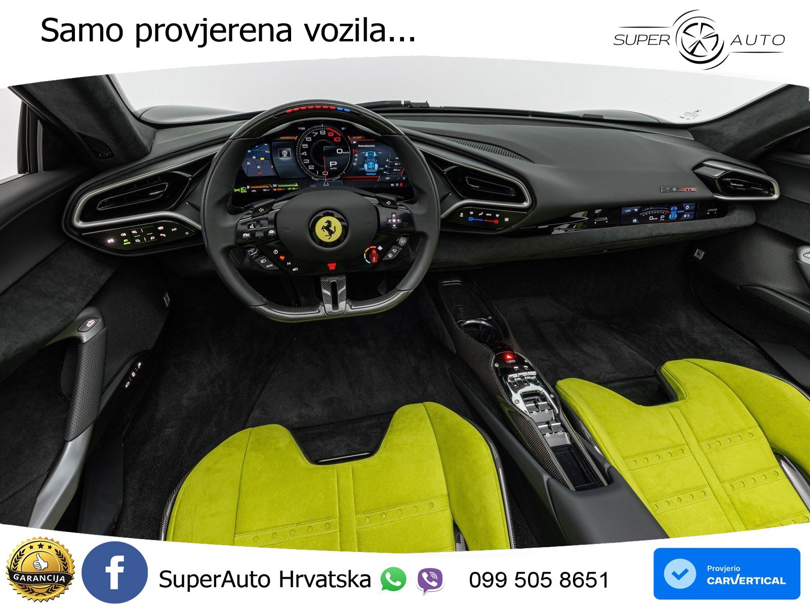 Ferrari 296 GTS 3.0 V6 (830 KS) F1 DCT LED+ACC