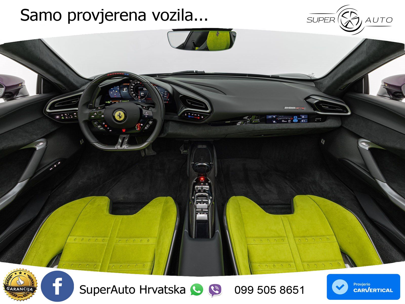Ferrari 296 GTS 3.0 V6 (830 KS) F1 DCT LED+ACC