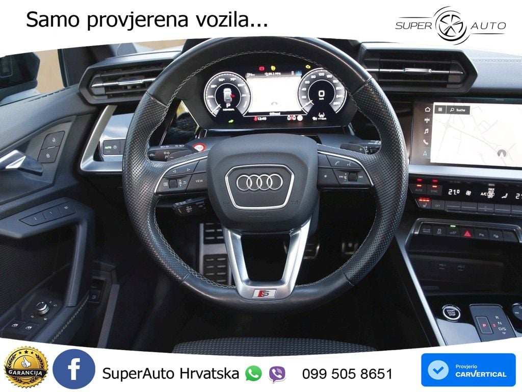 Audi A3 45 TFSIe (245 KS) S tronic S line MATRIX+GR SJED+KAM