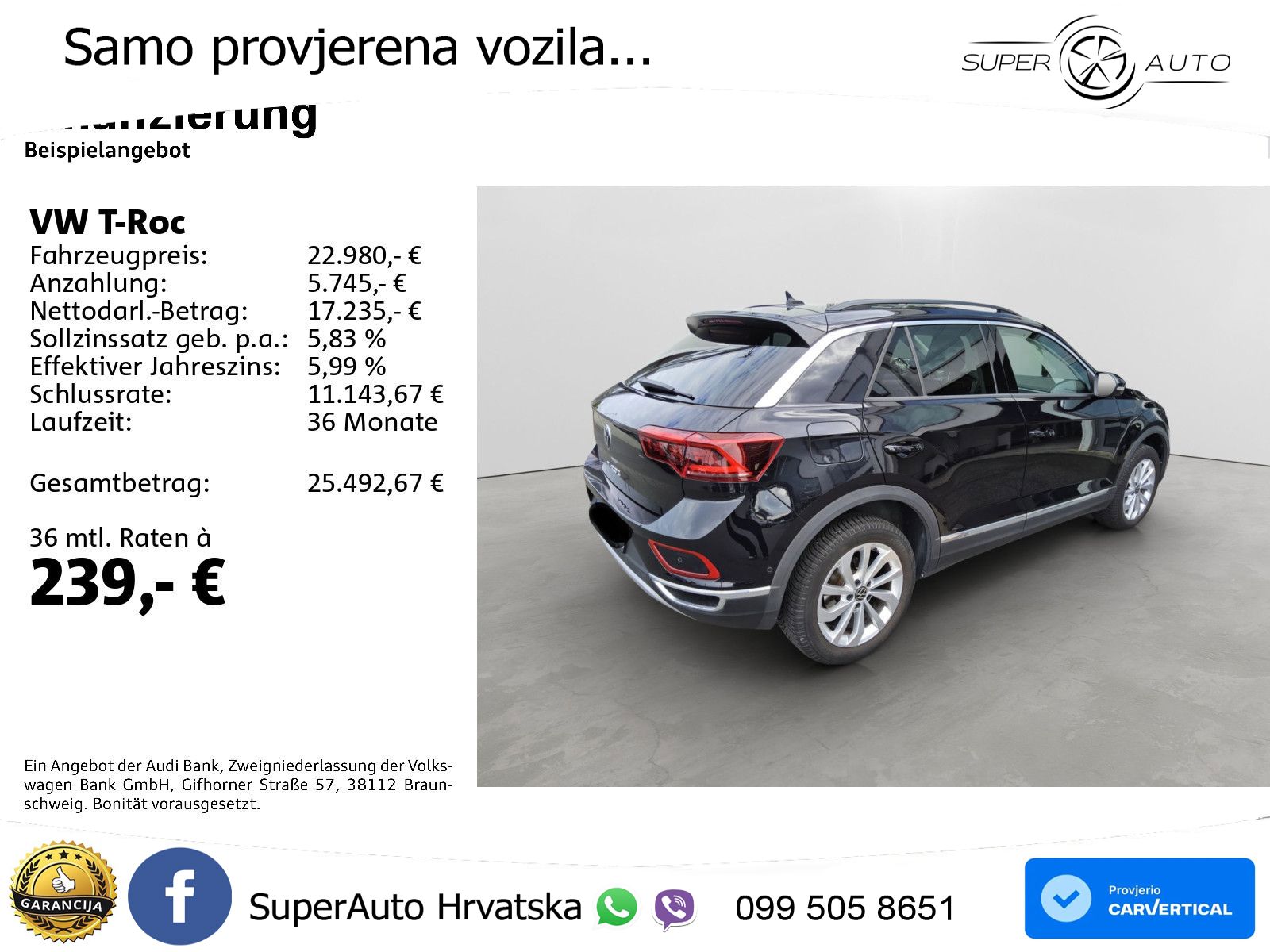 Volkswagen T-Roc 1.5 TSI (150 KS) DSG LED+GR SJED+ACC