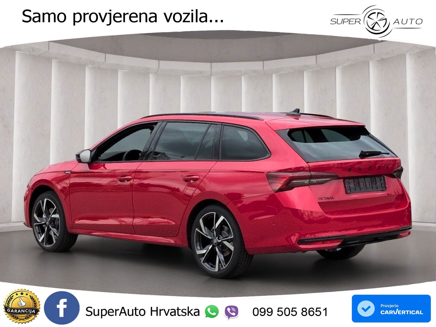 Škoda Octavia Combi 1.5 TSI (150 KS) DSG SportLine MATRIX+GR SJED+KAM