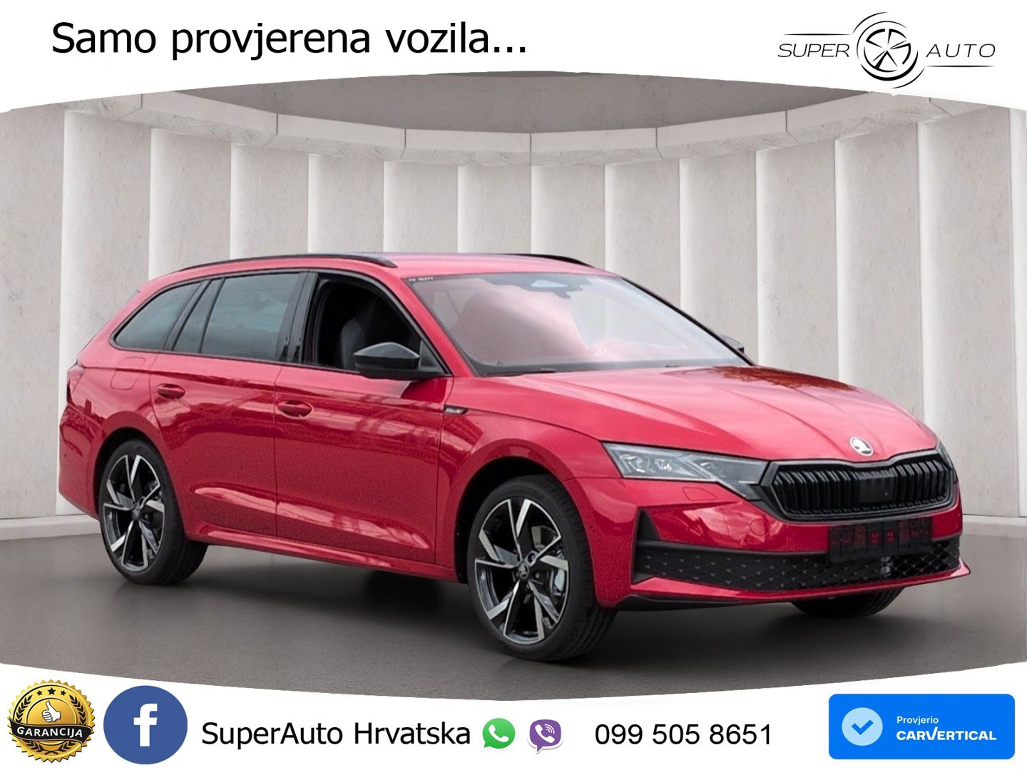 Škoda Octavia Combi 1.5 TSI (150 KS) DSG SportLine MATRIX+GR SJED+KAM