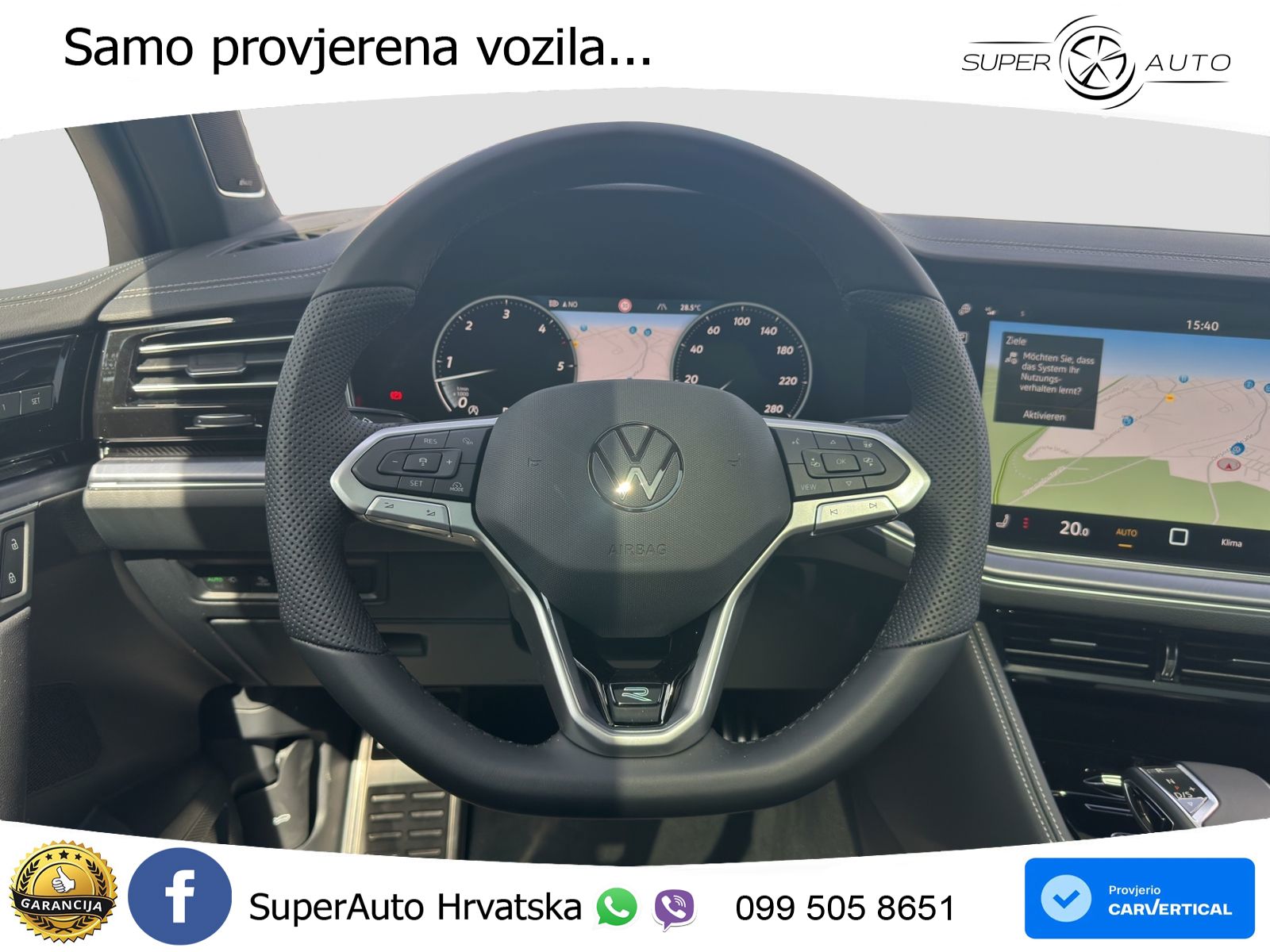 Volkswagen Touareg 3.0 V6 TDI (286 KS) 4MOTION Tiptronic ZRAČNI+ACC+GR SJED+KAM+PANO