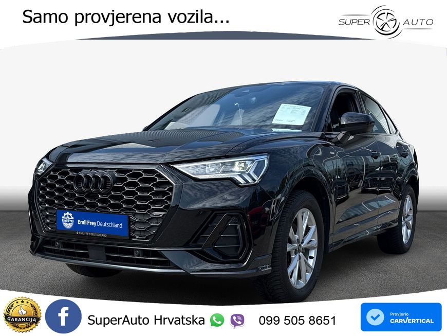 Audi Q3 II Sportback 35 TFSI (150 KS) S line LED+GR SJED+ACC