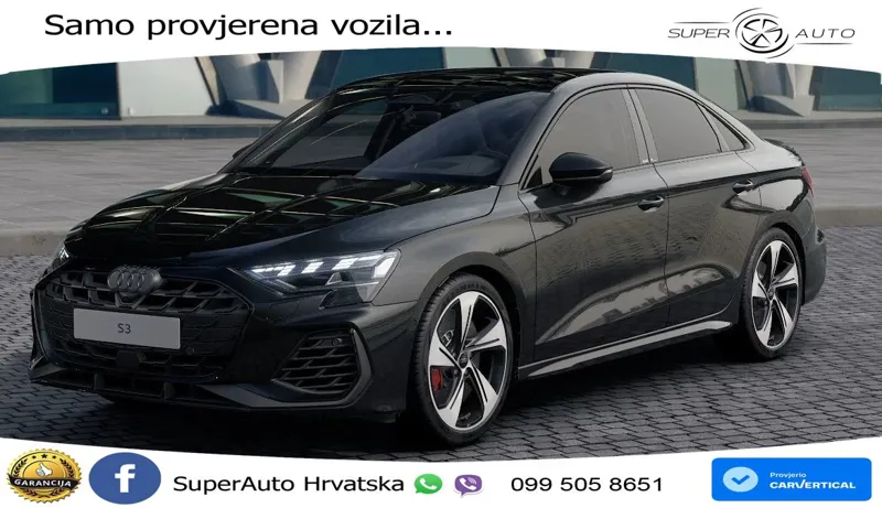 Audi S3 Limuzina 2.0 TFSI (333 KS) quattro S tronic LED+GR SJED+ACC