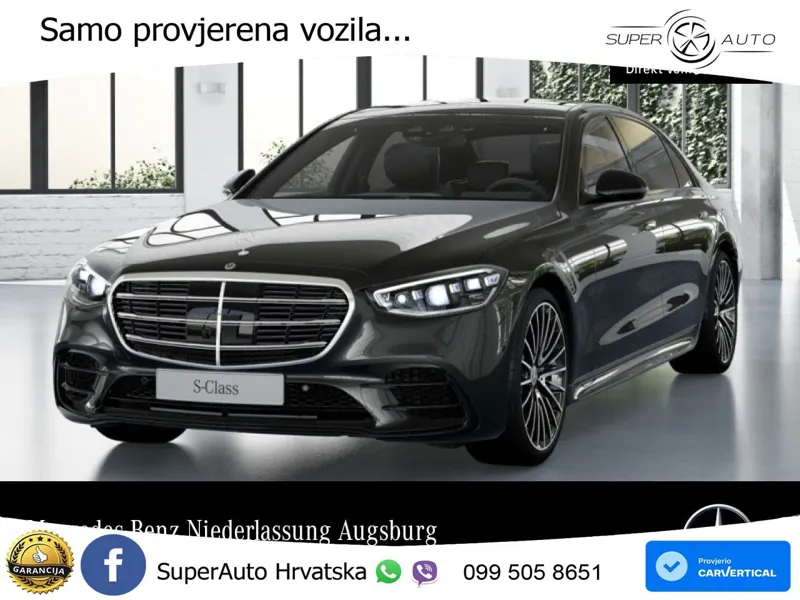 Mercedes S 450d (367 KS) EQ Boost 4MATIC 9G-TRONIC AMG LED+GR SJED+ACC