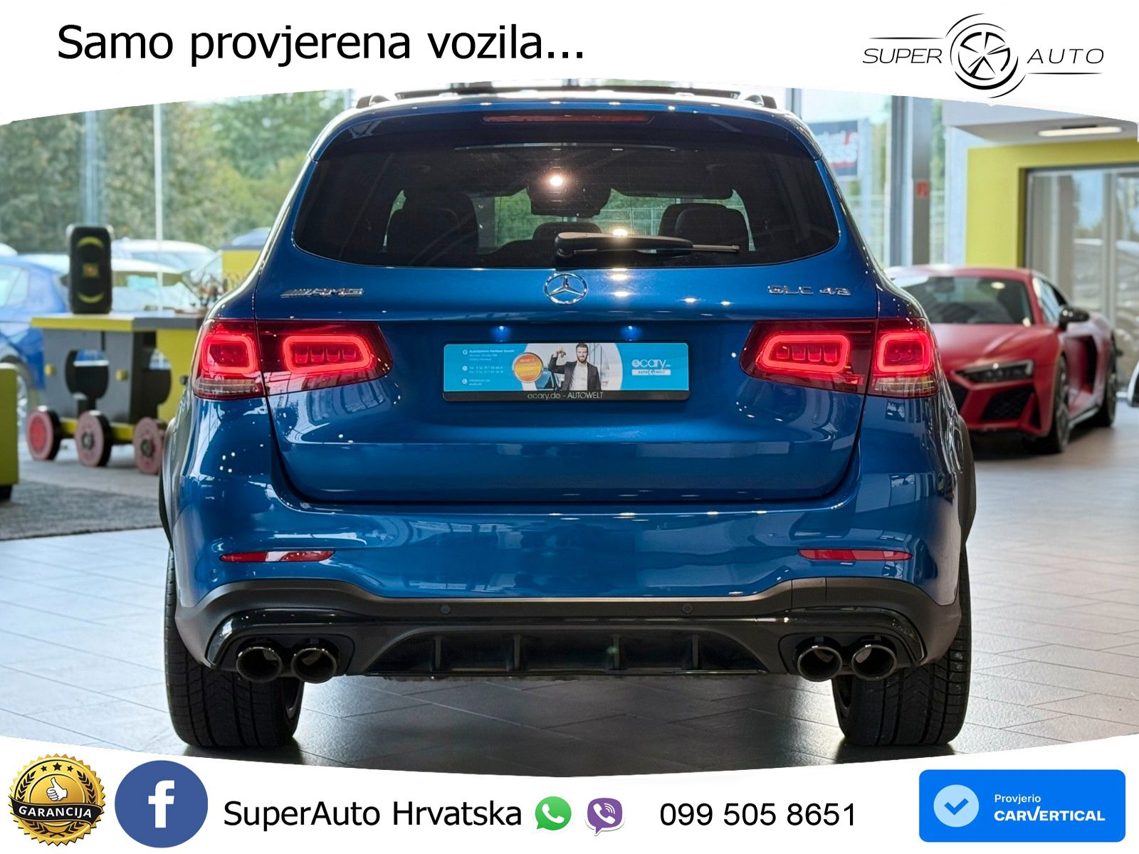 Mercedes AMG GLC 43 V6 (390 KS) 4MATIC TCT LED+GR SJED+ACC