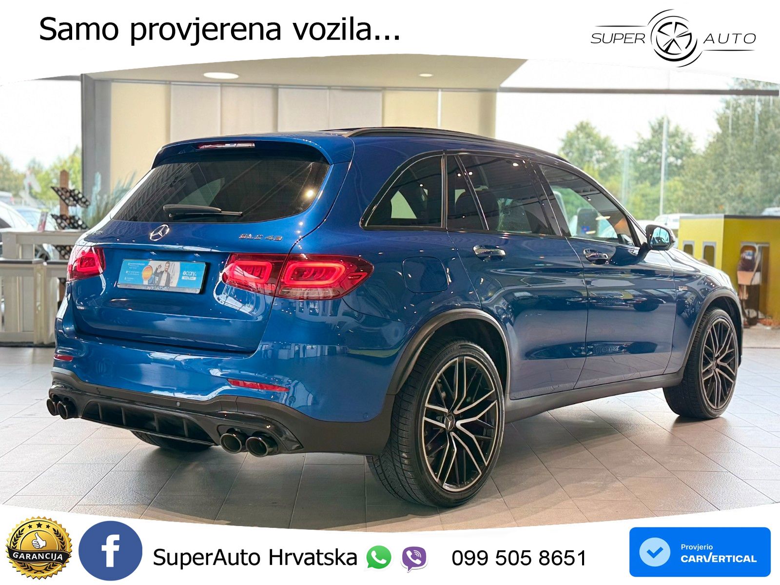 Mercedes AMG GLC 43 V6 (390 KS) 4MATIC TCT LED+GR SJED+ACC