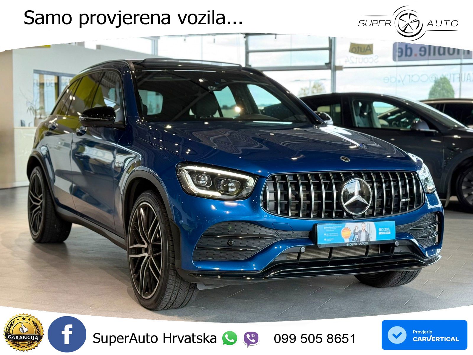 Mercedes AMG GLC 43 V6 (390 KS) 4MATIC TCT LED+GR SJED+ACC