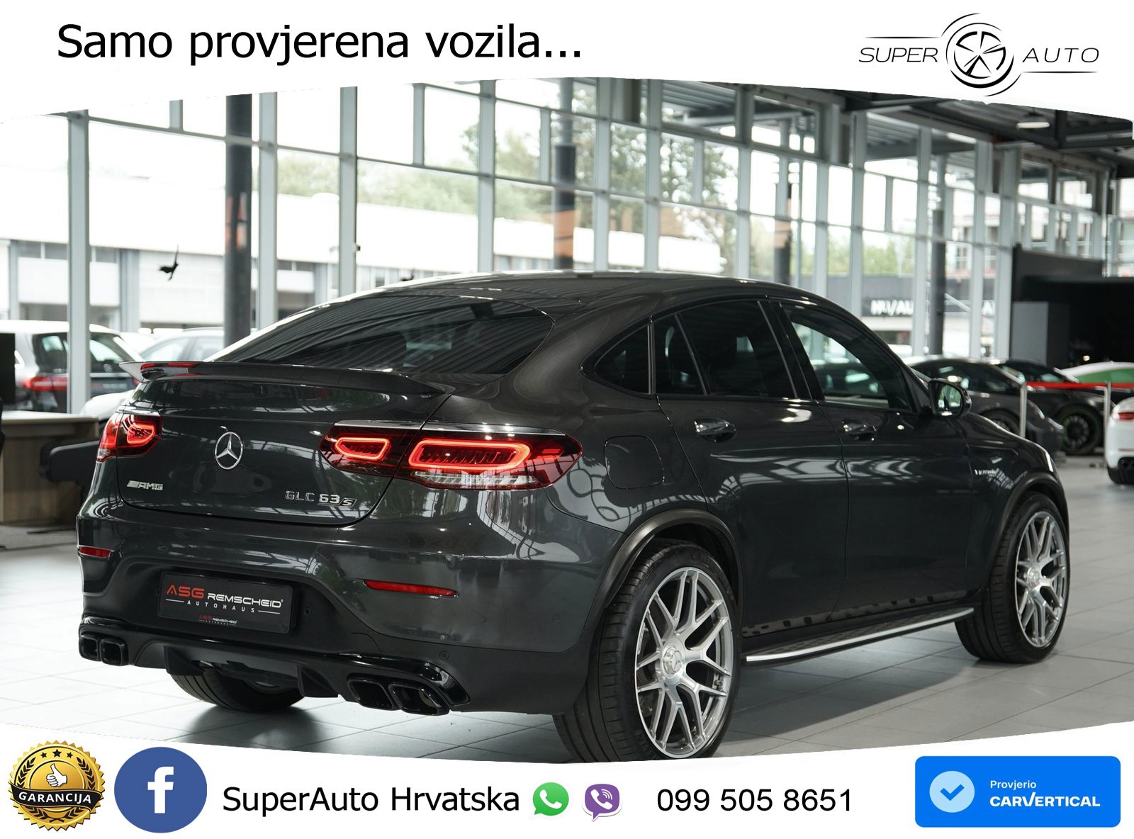 Mercedes GLC Coupe AMG 63 S V8 (510 KS) 4MATIC+ MCT LED+GR SJED+ACC