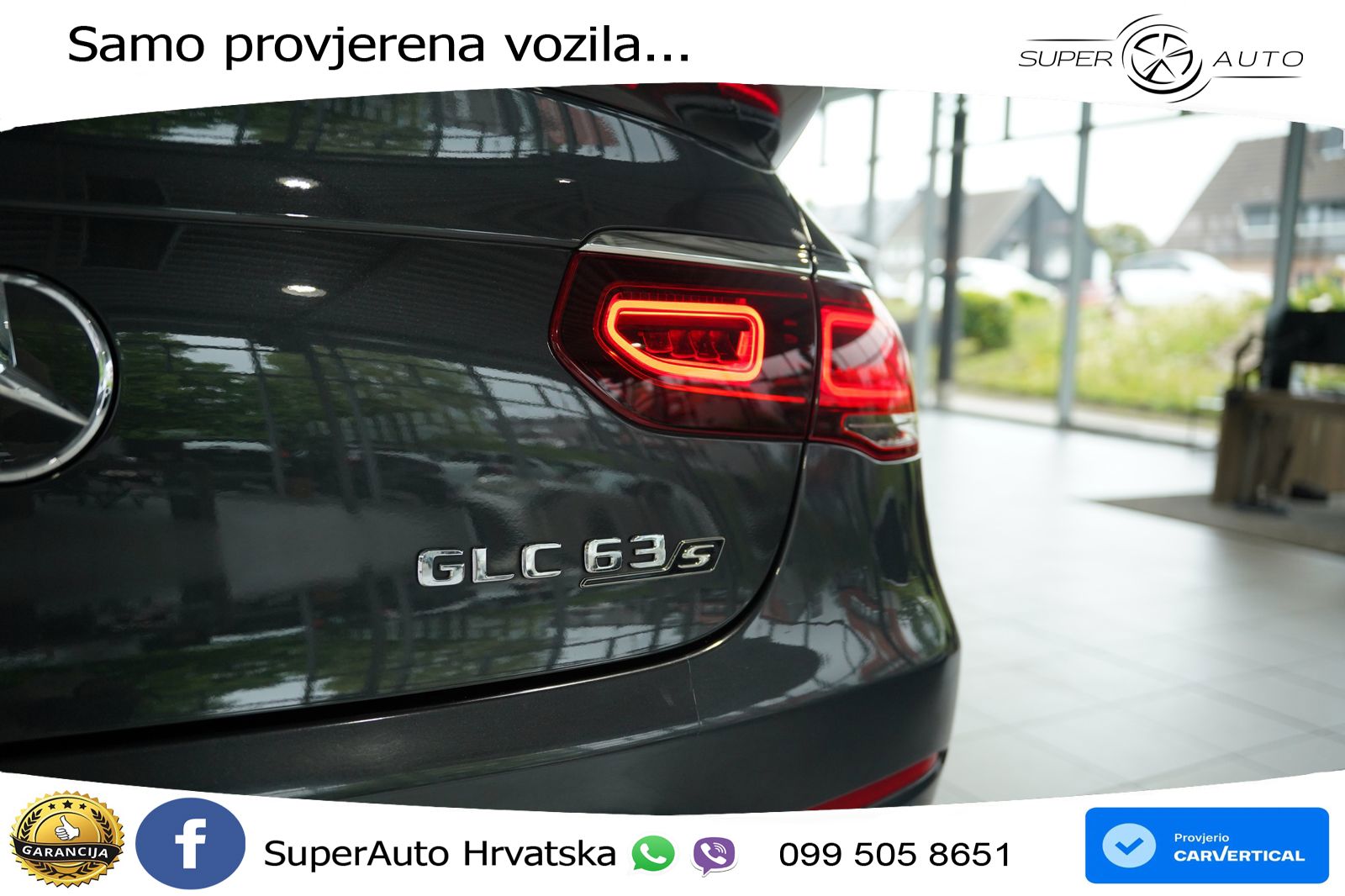Mercedes GLC Coupe AMG 63 S V8 (510 KS) 4MATIC+ MCT LED+GR SJED+ACC