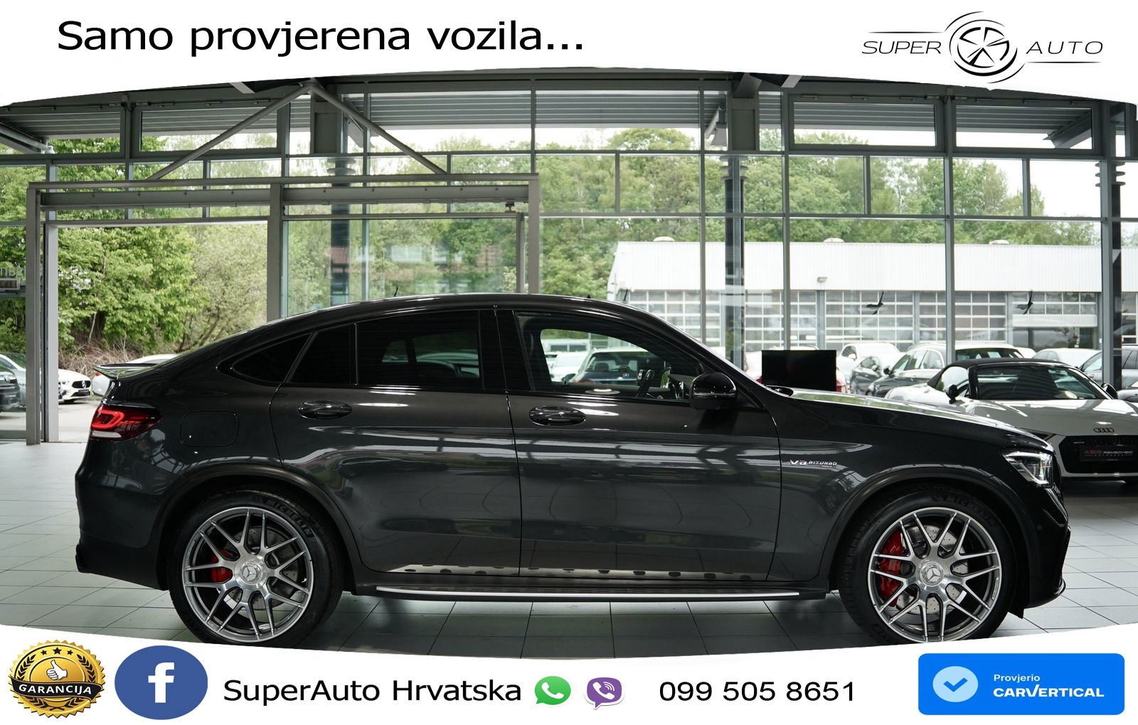 Mercedes GLC Coupe AMG 63 S V8 (510 KS) 4MATIC+ MCT LED+GR SJED+ACC