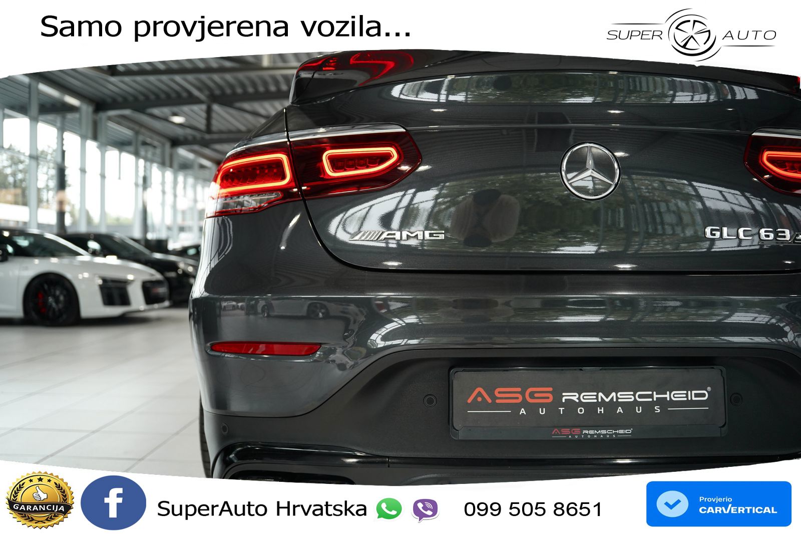 Mercedes GLC Coupe AMG 63 S V8 (510 KS) 4MATIC+ MCT LED+GR SJED+ACC
