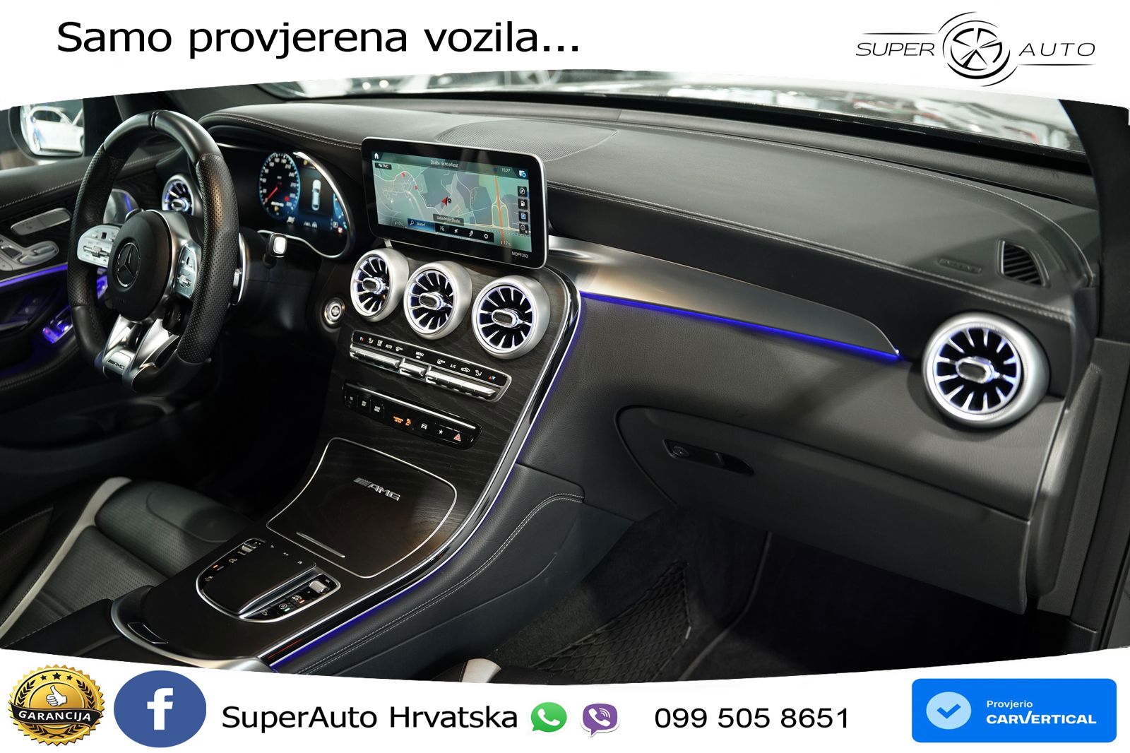 Mercedes GLC Coupe AMG 63 S V8 (510 KS) 4MATIC+ MCT LED+GR SJED+ACC