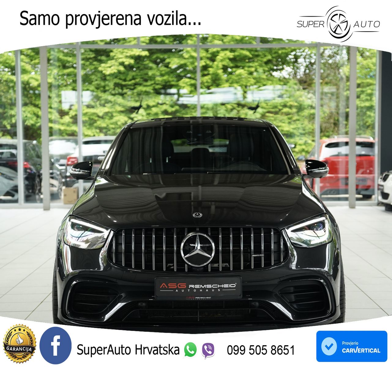 Mercedes GLC Coupe AMG 63 S V8 (510 KS) 4MATIC+ MCT LED+GR SJED+ACC
