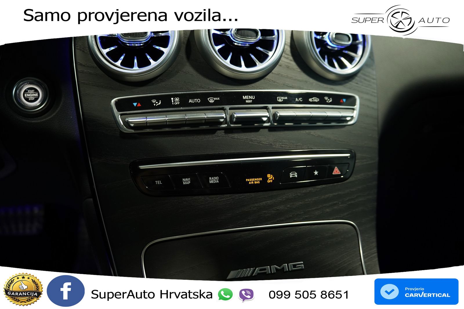 Mercedes GLC Coupe AMG 63 S V8 (510 KS) 4MATIC+ MCT LED+GR SJED+ACC