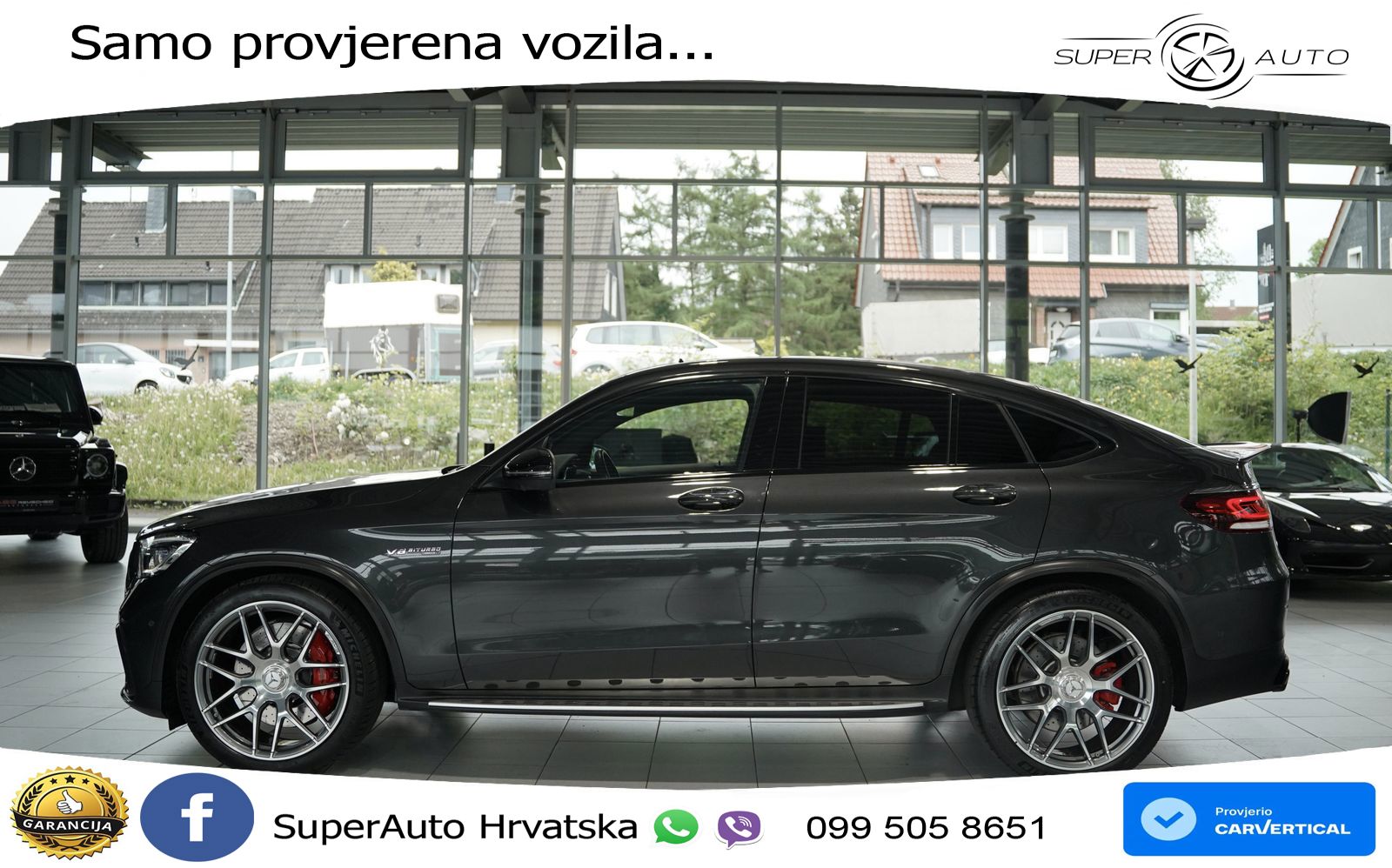 Mercedes GLC Coupe AMG 63 S V8 (510 KS) 4MATIC+ MCT LED+GR SJED+ACC