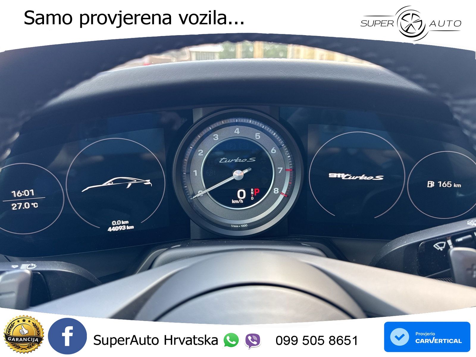 Porsche 911 Turbo S 3.8 (650 KS) PDK ZRAČNI+ACC+GR SJED+360