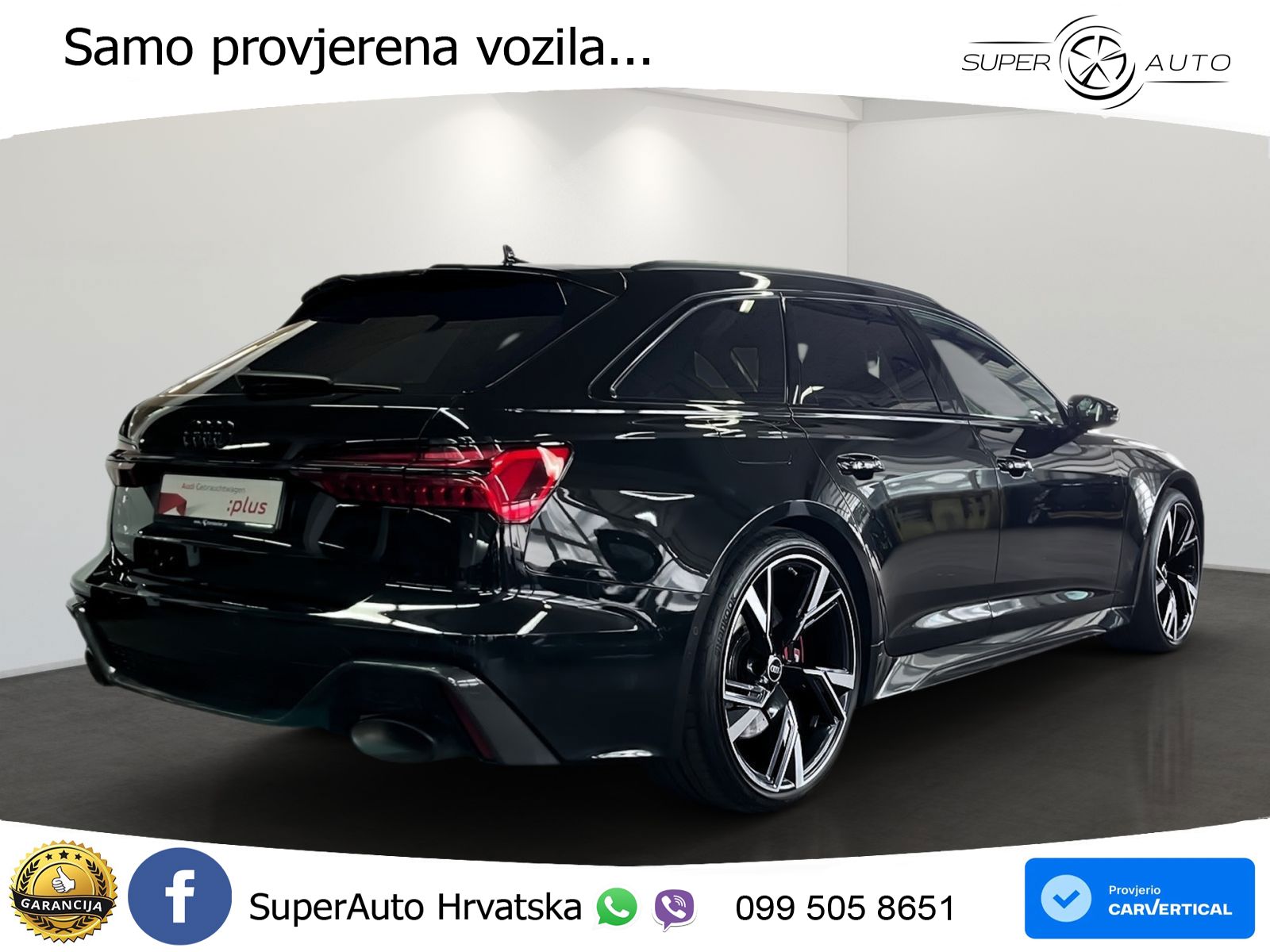Audi RS6 Avant 4.0 TFSI V8 (600 KS) quattro Tiptronic ZRAČNI+ACC+GR SJED+KAM+PANO