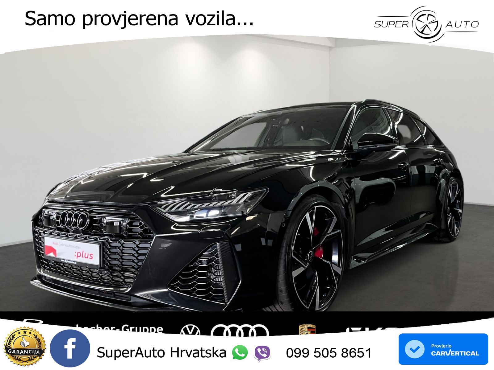 Audi RS6 Avant 4.0 TFSI V8 (600 KS) quattro Tiptronic ZRAČNI+ACC+GR SJED+KAM+PANO