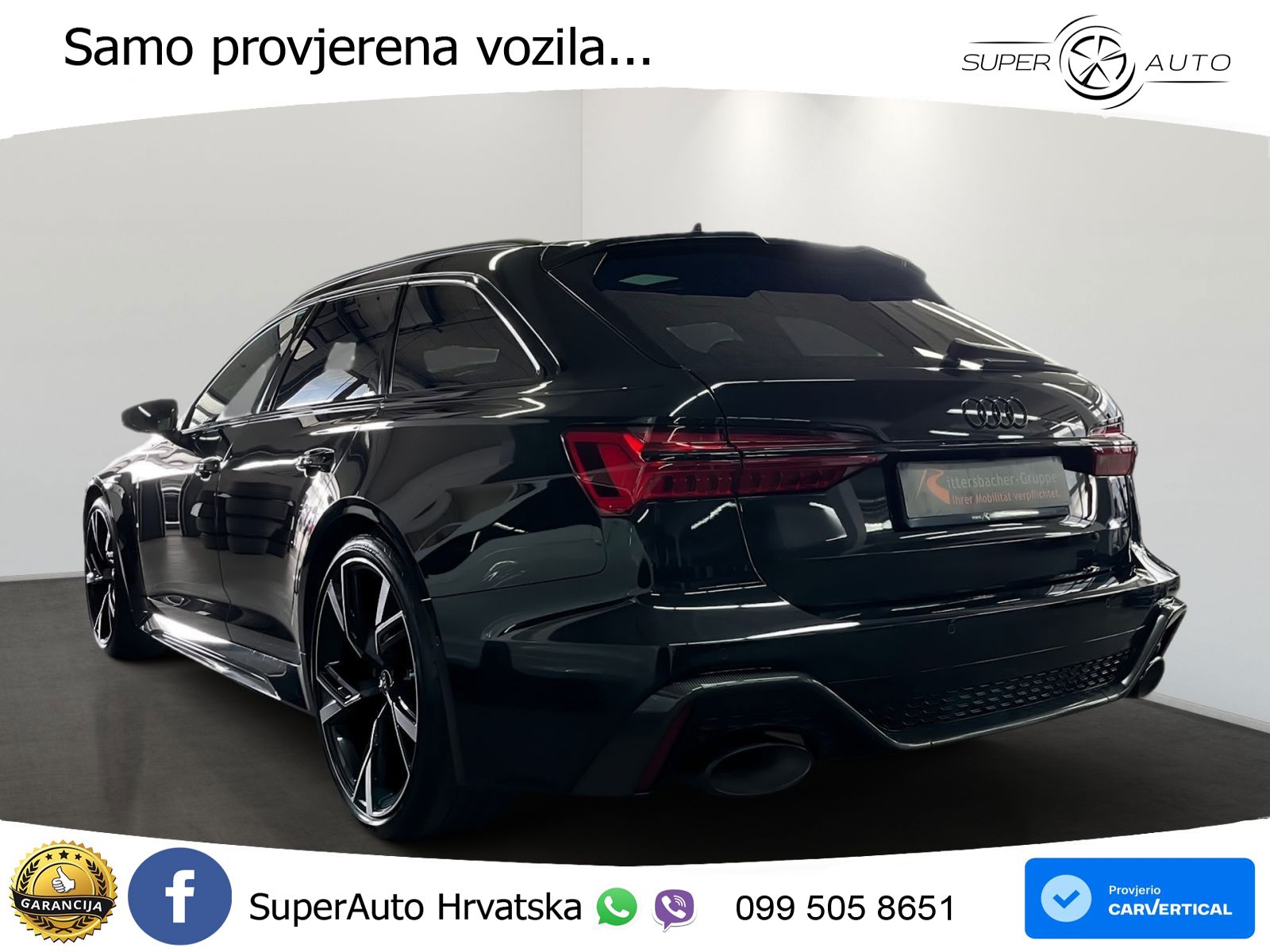 Audi RS6 Avant 4.0 TFSI V8 (600 KS) quattro Tiptronic ZRAČNI+ACC+GR SJED+KAM+PANO