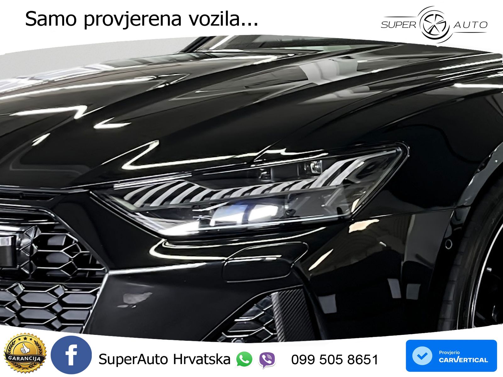Audi RS6 Avant 4.0 TFSI V8 (600 KS) quattro Tiptronic ZRAČNI+ACC+GR SJED+KAM+PANO