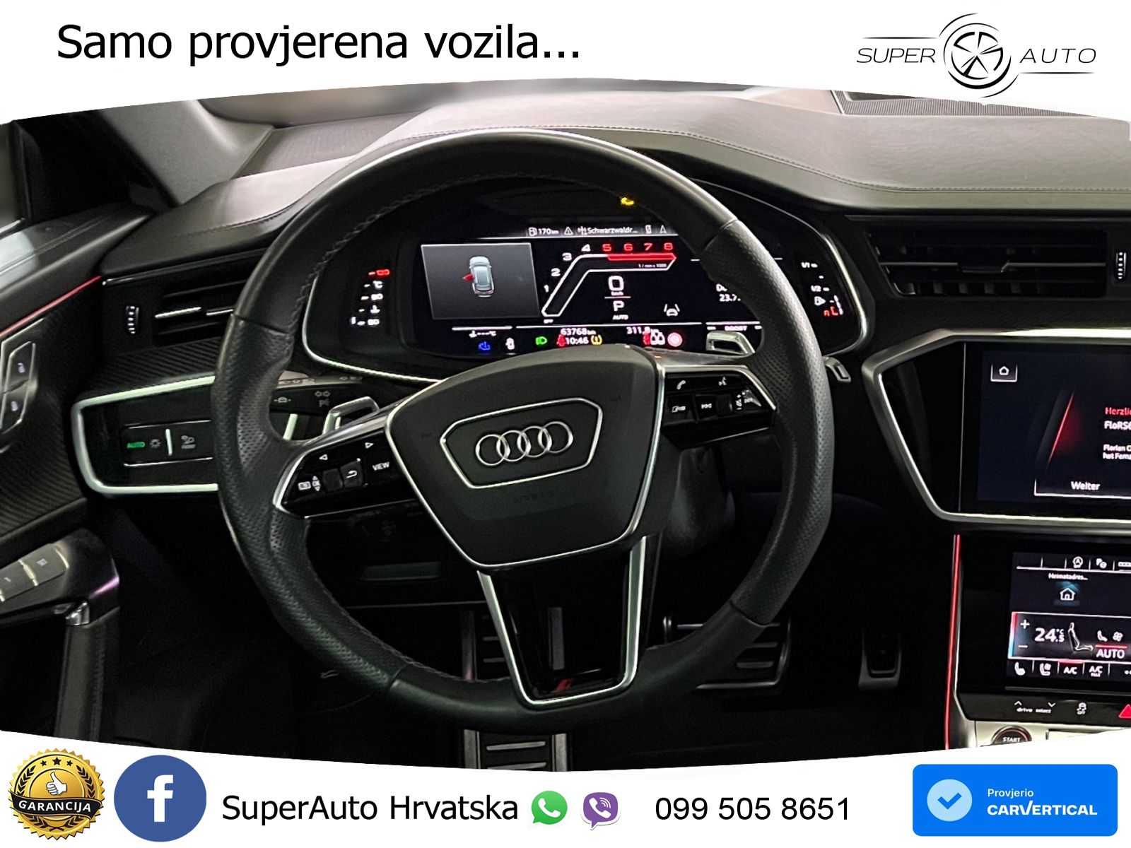 Audi RS6 Avant 4.0 TFSI V8 (600 KS) quattro Tiptronic ZRAČNI+ACC+GR SJED+KAM+PANO