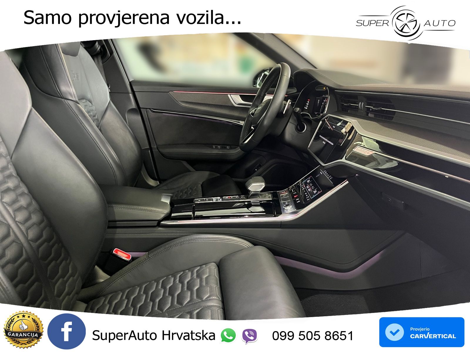 Audi RS6 Avant 4.0 TFSI V8 (600 KS) quattro Tiptronic ZRAČNI+ACC+GR SJED+KAM+PANO