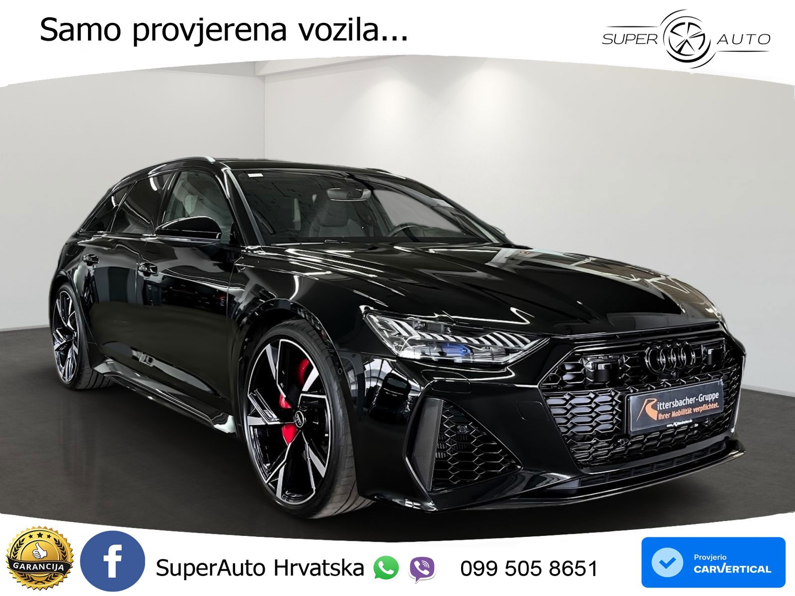Audi RS6 Avant 4.0 TFSI V8 (600 KS) quattro Tiptronic ZRAČNI+ACC+GR SJED+KAM+PANO