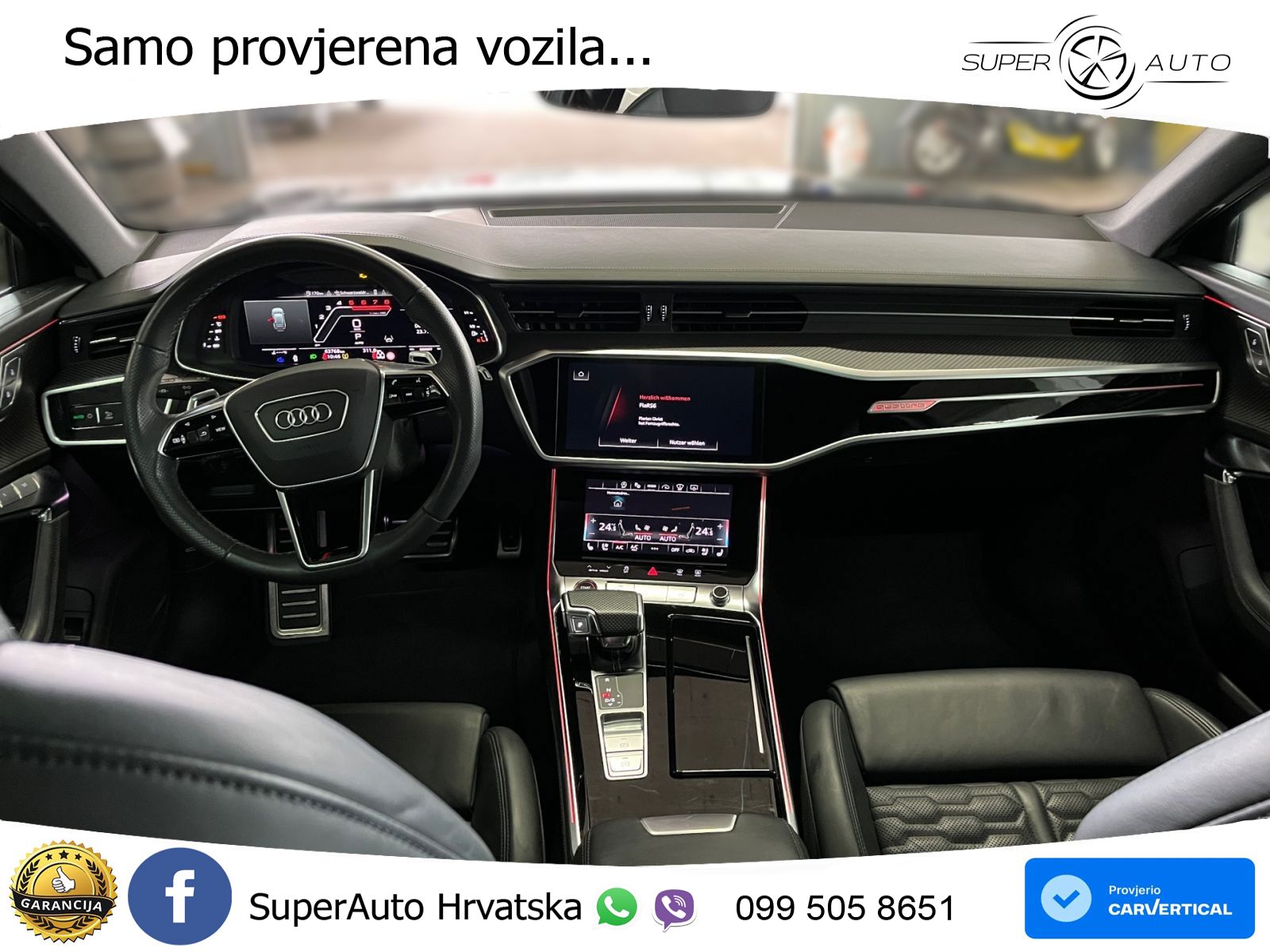 Audi RS6 Avant 4.0 TFSI V8 (600 KS) quattro Tiptronic ZRAČNI+ACC+GR SJED+KAM+PANO