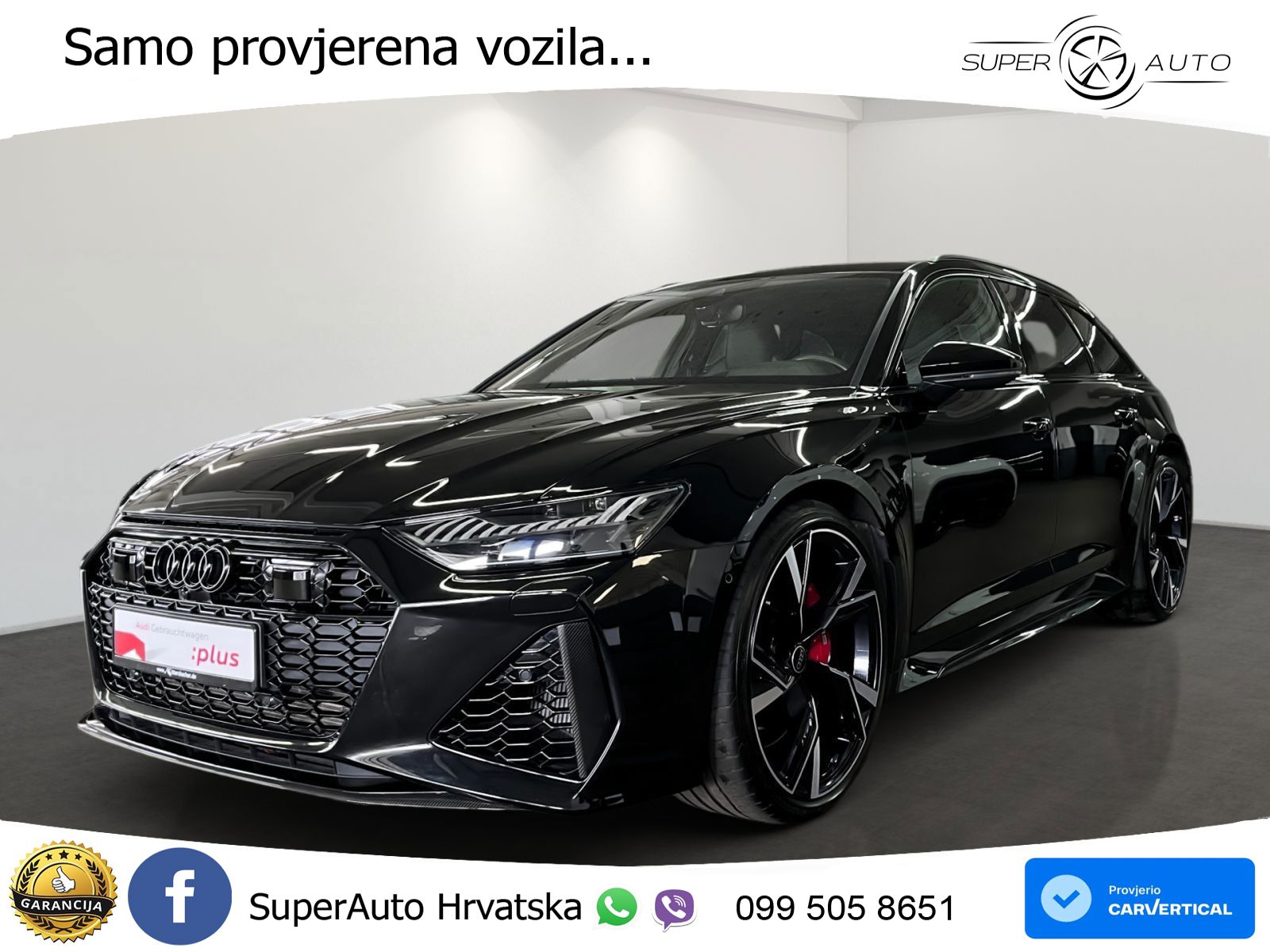 Audi RS6 Avant 4.0 TFSI V8 (600 KS) quattro Tiptronic ZRAČNI+ACC+GR SJED+KAM+PANO