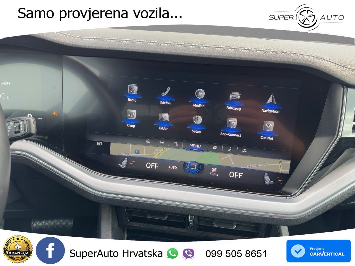 Volkswagen Touareg 3.0 V6 TDI (231 KS) 4MOTION Tiptronic R-Line ZRAČNI+ACC+4xGR SJED+KAM
