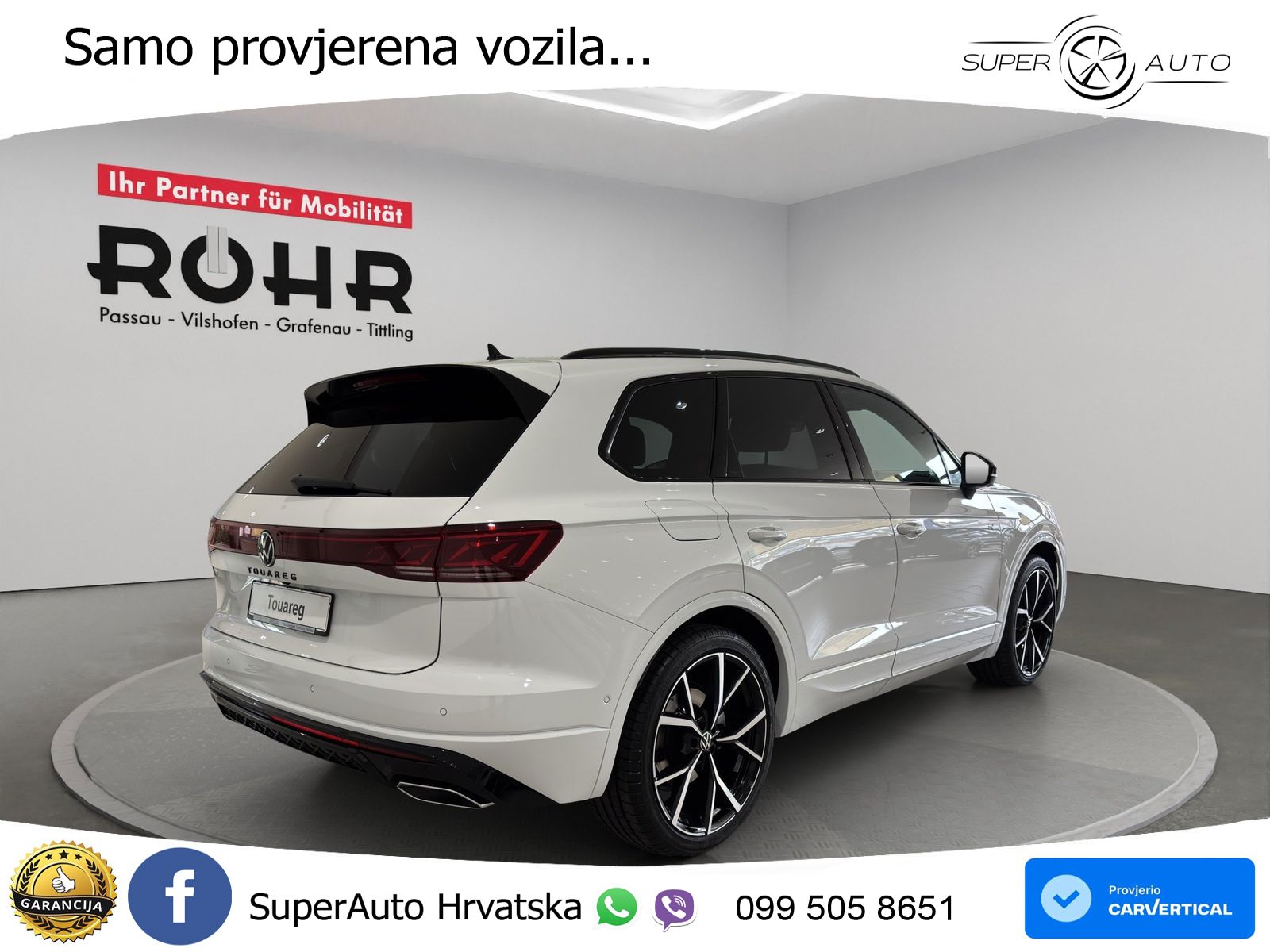 Volkswagen Touareg 3.0 V6 TDI (286 KS) 4MOTION Tiptronic ZRAČNI+ACC+GR SJED+KAM+PANO