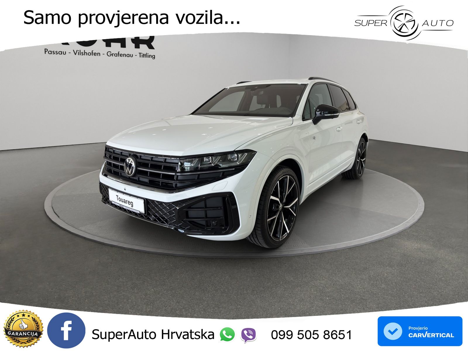 Volkswagen Touareg 3.0 V6 TDI (286 KS) 4MOTION Tiptronic ZRAČNI+ACC+GR SJED+KAM+PANO