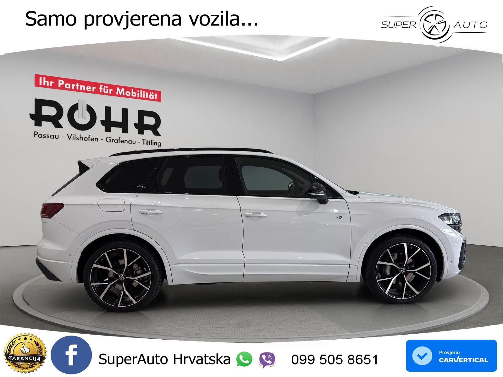 Volkswagen Touareg 3.0 V6 TDI (286 KS) 4MOTION Tiptronic ZRAČNI+ACC+GR SJED+KAM+PANO