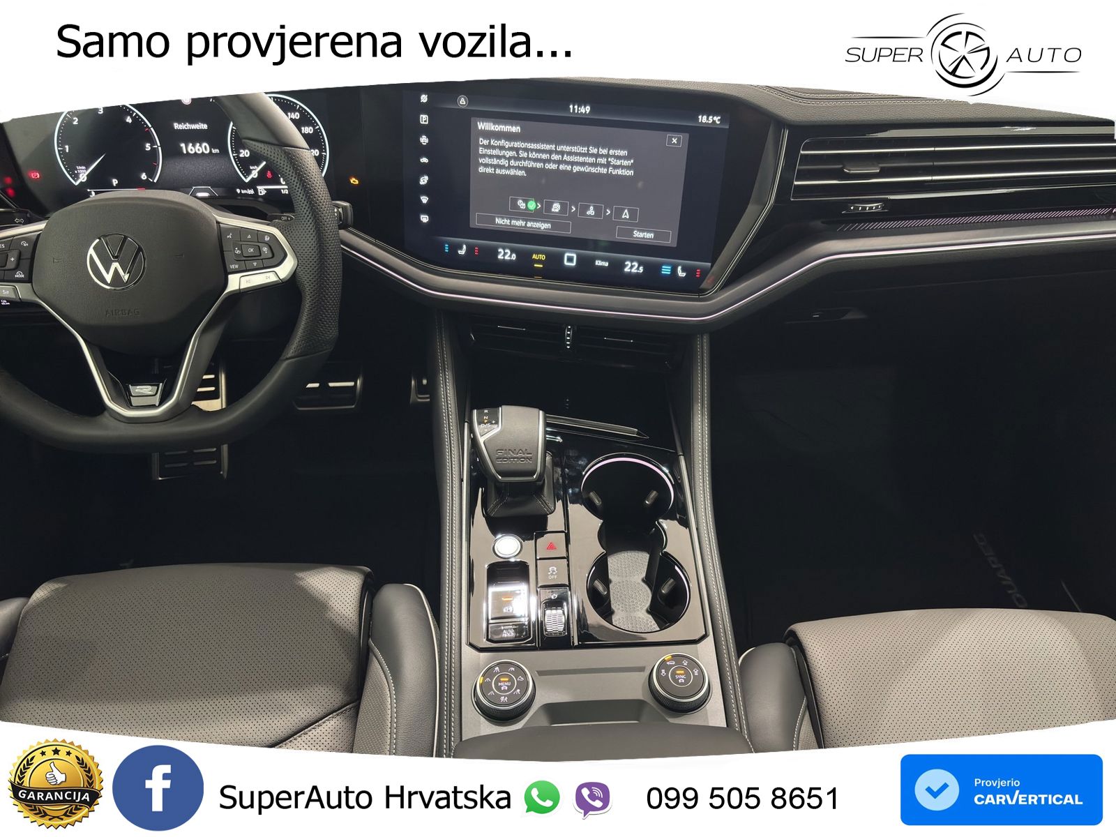 Volkswagen Touareg 3.0 V6 TDI (286 KS) 4MOTION Tiptronic ZRAČNI+ACC+GR SJED+KAM+PANO