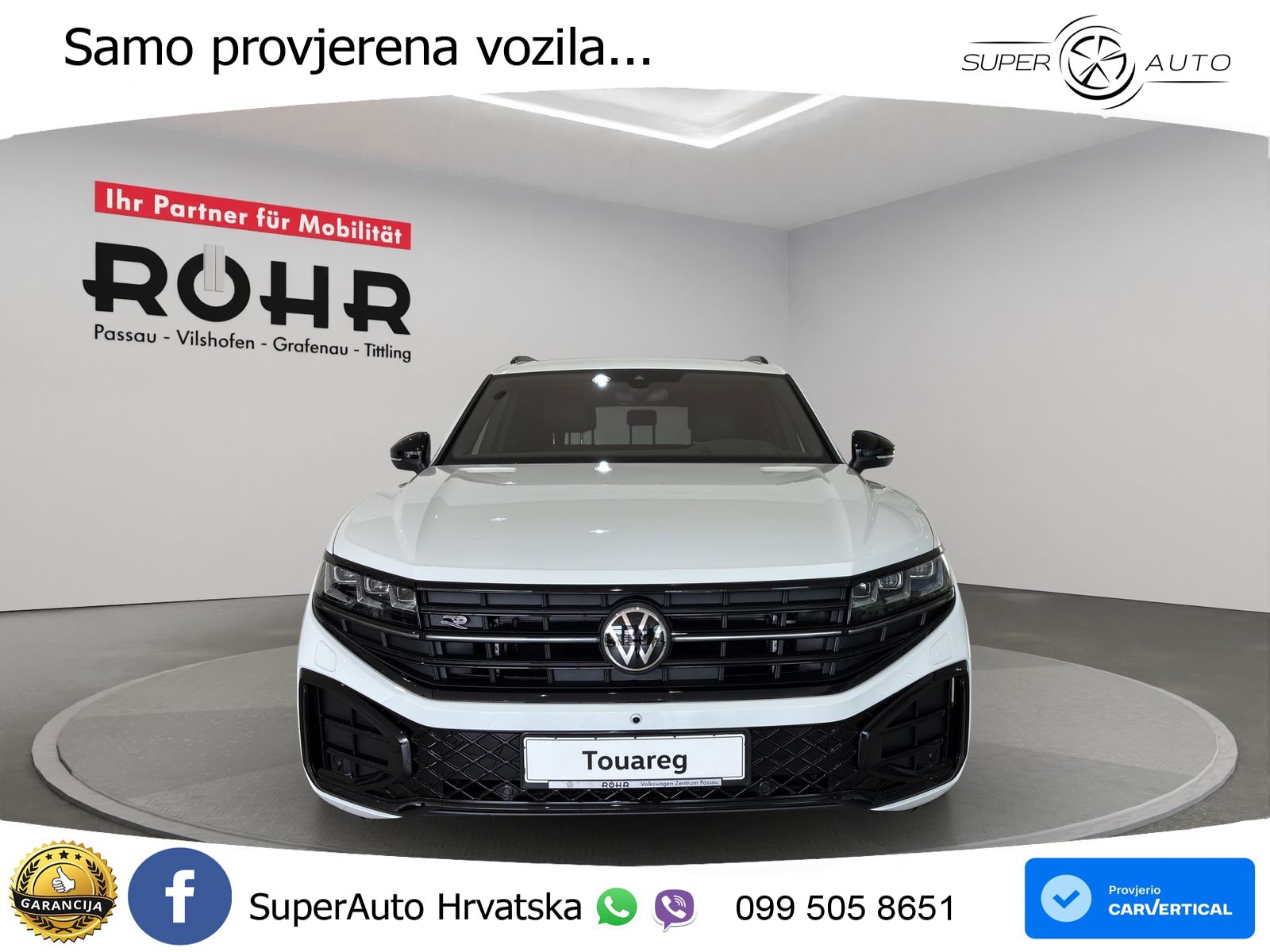 Volkswagen Touareg 3.0 V6 TDI (286 KS) 4MOTION Tiptronic ZRAČNI+ACC+GR SJED+KAM+PANO